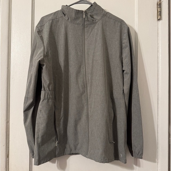 Hang Ten Sweaters - Hang Ten Grey Zip Up Women Sz large